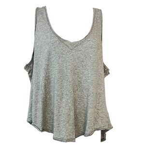 Free People Movement Henry Tank Top Light Grey Size M Lightweight Athleisure
